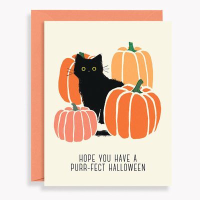 Purrfect Halloween Card