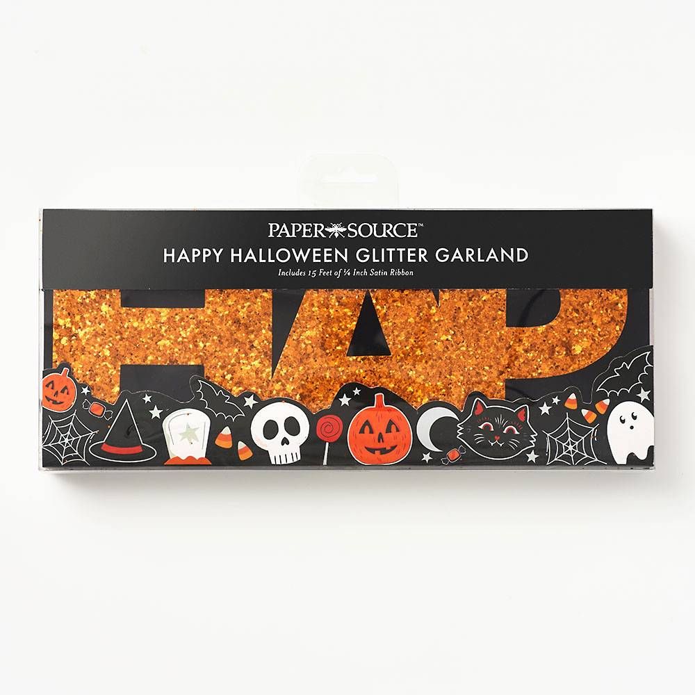 Happy Halloween Glitter Garland