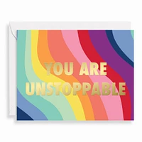 Wavy You Are Unstoppable Congratulations Card