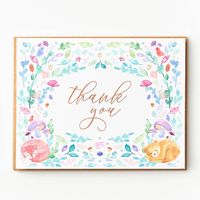 Pastel Woodland Thank You Card Set