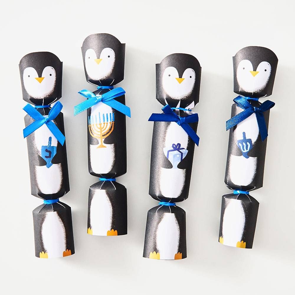 Hanukkah Penguin Party Crackers