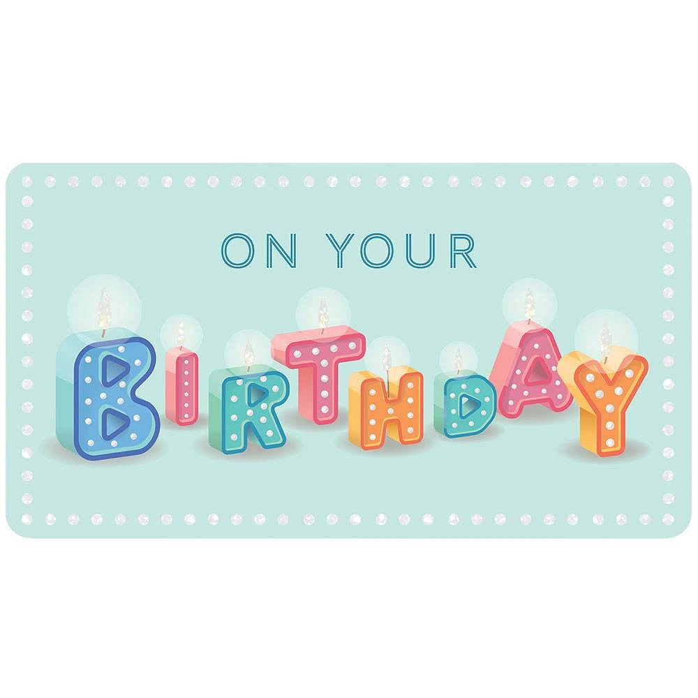 Birthday Candles Money Card