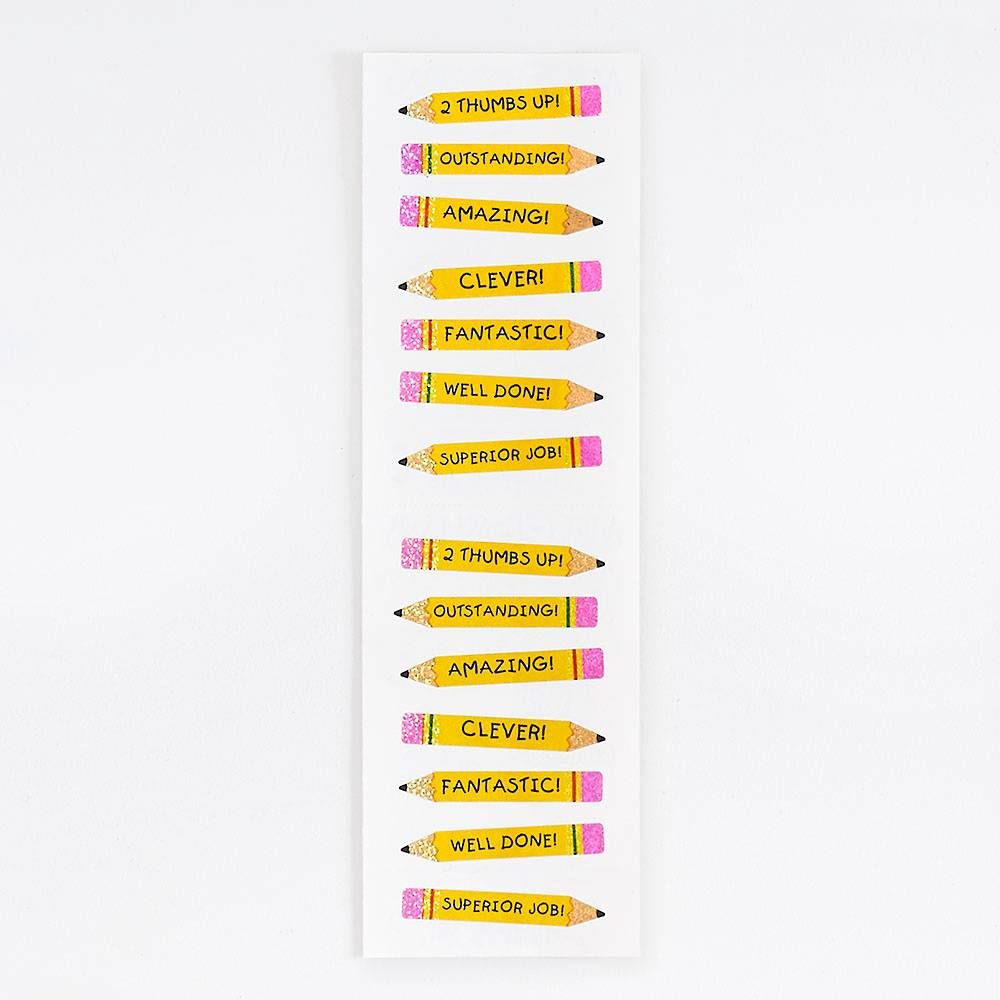 Sparkle Pencil Stickers