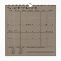 2024-2025 Paper Source Grid Wall Calendar