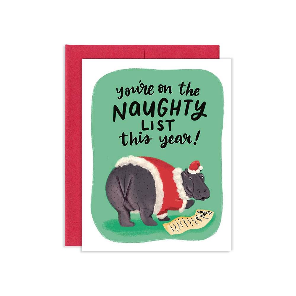 Naughty List Christmas Card