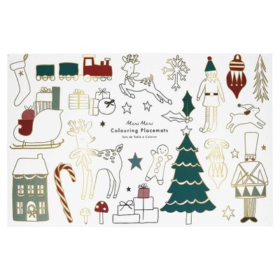 Meri Meri Christmas Coloring Placemats