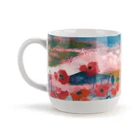 Poppy Floral Art Mug