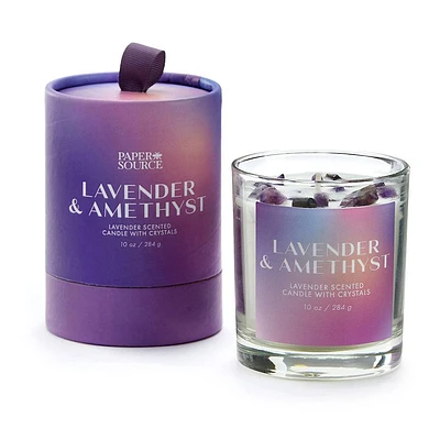 Lavender & Amethyst Candle