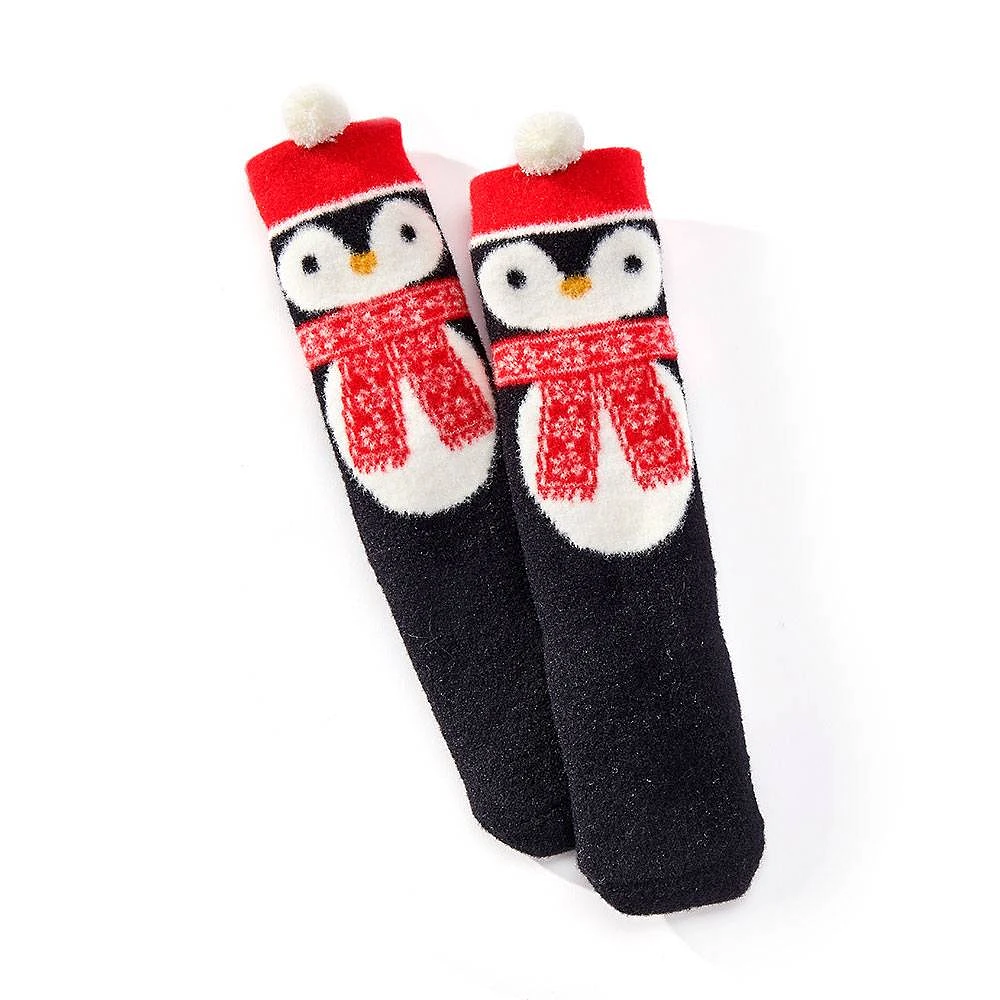 Kids Penguin Plush Socks