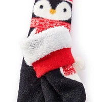 Kids Penguin Plush Socks