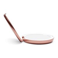 Rose Gold Compact Lighted Mirror