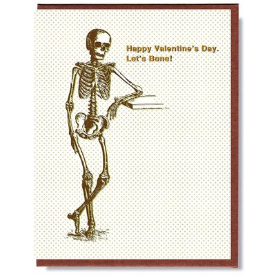 Skeleton Valentine's Day Card