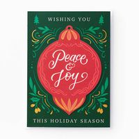 Peace & Joy Ornament Holiday Card Set