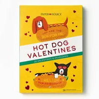 Hot Dogs Classroom Valentine CardSet