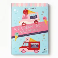 Ice Cream Trucks Classroom Valentine Card Set