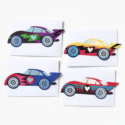 Racecar Classroom Valentine Card Set