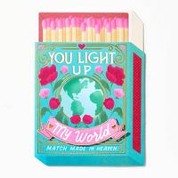 Embellished You Light Up My World Valentine's Day Card