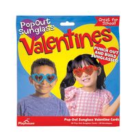 Punch Out Paper Sunglasses Valentine's Day Classroom Pack