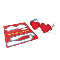 Punch Out Paper Sunglasses Valentine's Day Classroom Pack