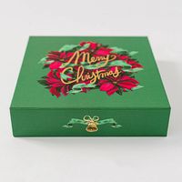 Christmas Poinsettias Luxury Holiday Card Set