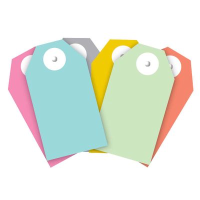 Colorful Solid Gift Tags