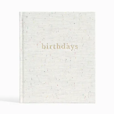 Oatmeal Speckle Birthdays Book