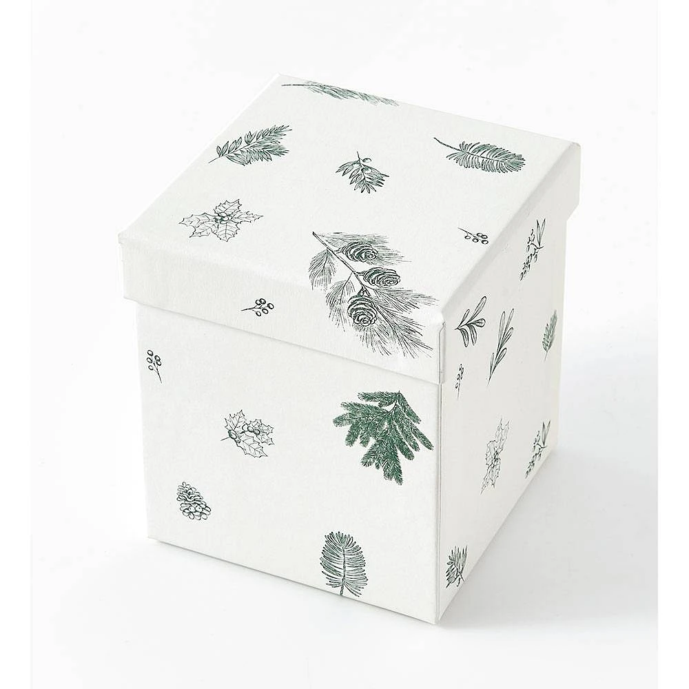 Delicate Greenery Square Gift Box