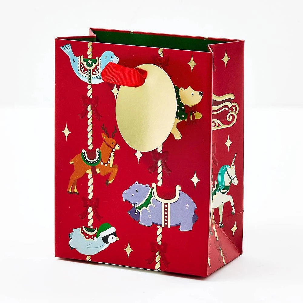 Holiday Carousel Gift Bag