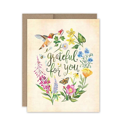 Grateful For You Thank You Card Set