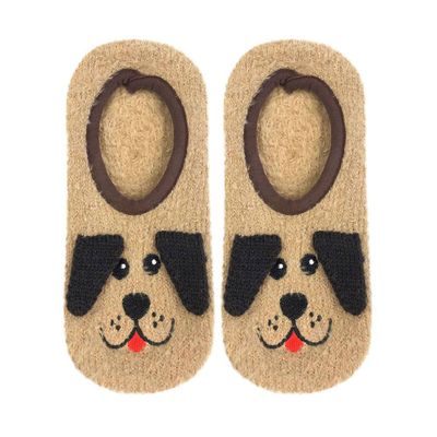 Fuzzy Dog Slippers