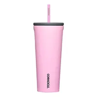 Sun Soaked Pink Straw Tumbler