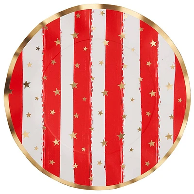 Patriotic Confetti Dinner Plates