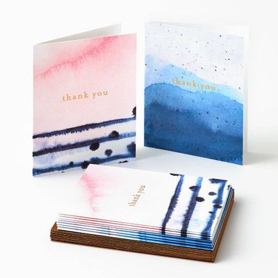 Watercolor Assorted Thank You Card Set