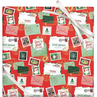 Santa Mail Stone Wrapping Paper