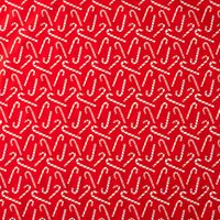 Candy Cane Red Foil Stone Wrapping Paper