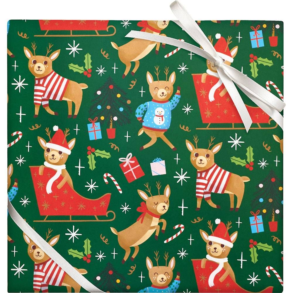Reindeer in Here North Pole Wrapping Paper – Paramount Shop