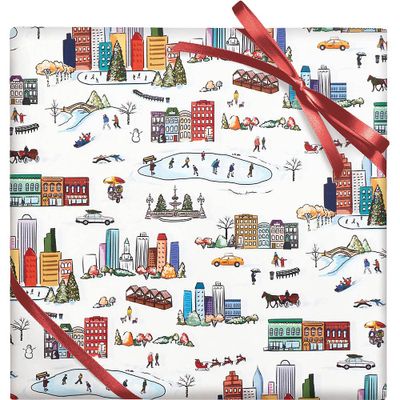 City Christmas Wrapping Paper
