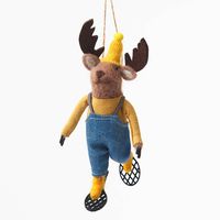 Felt Moose Ornament