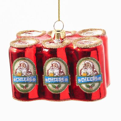 Santa Six Pack Ornament