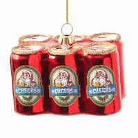 Santa Six Pack Ornament