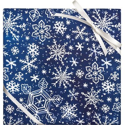 Watercolor Snowflake Wrapping Paper