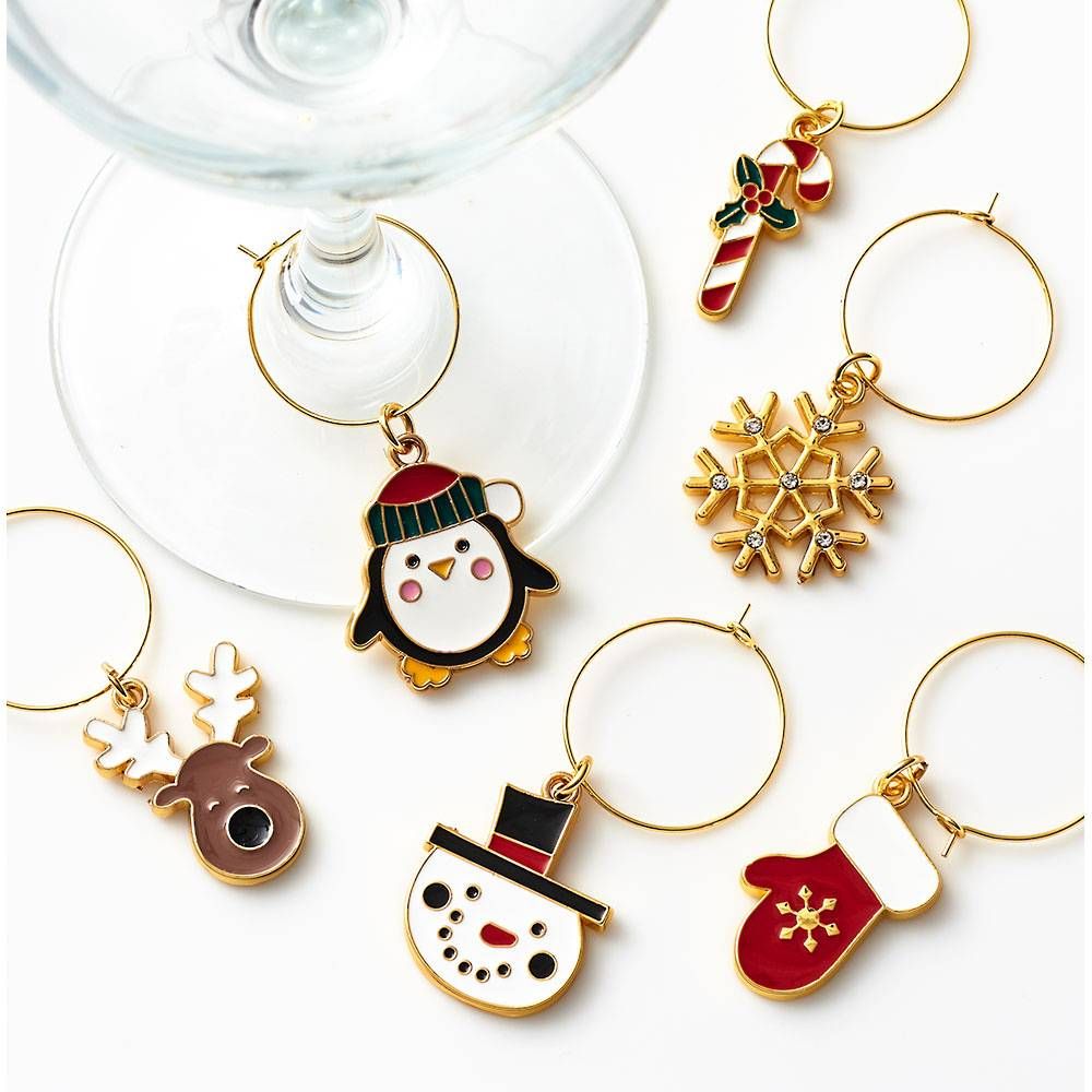 Holiday Wine Charms