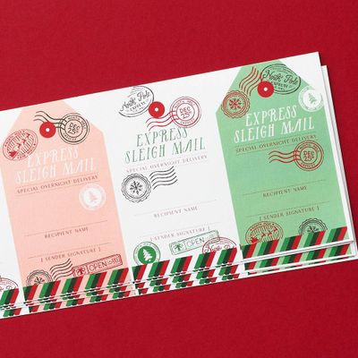 Sleigh Mail Gift Labels