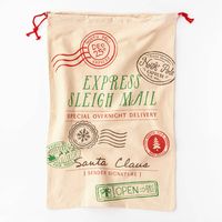 Extra Large Santa Mail Drawstring Bag