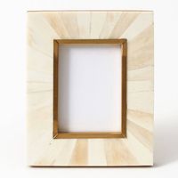 Sunburst Brass Border Frame