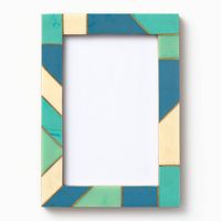 Mixed Blue Brass Frame