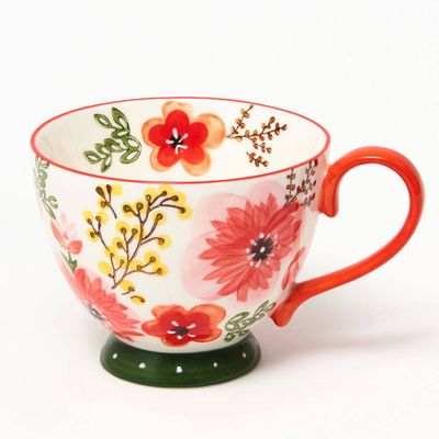 Poppy Hand Painted Mug