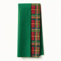 Presently Plaid & Green Tissue Paper