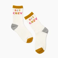 Get Cozy Fuzzy Crew Socks