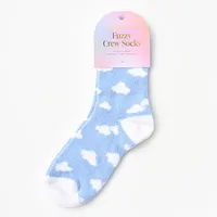 Cloud Fuzzy Crew Socks